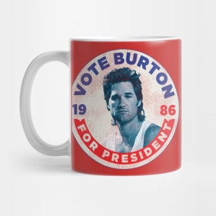 Vote Burton For President Worn Out Mug